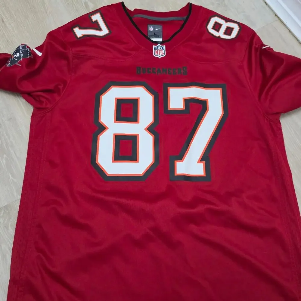 Rob Gronkowski (Gronk) Tampa Bay Buccaneers Jersey Number 87 NFL Nike Size Large